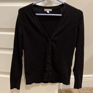 Black cardigan